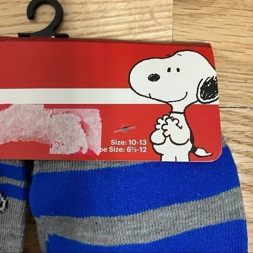 Snoopy Peanuts Father Son Socks NWT Blue Gray Mens Kids Boys Fathers Day Gift